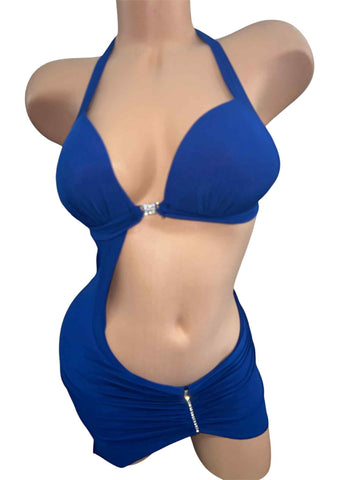 BLUE SHORT DRESS