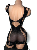 NET SHORTS BODYSUIT