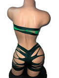 GREEN SHORTS SET