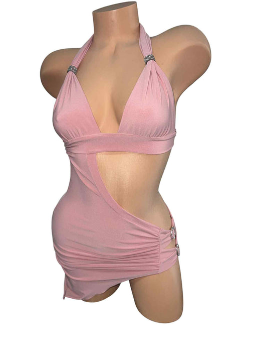 BABY PINK SHORT DRESS