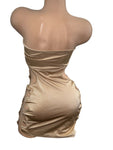 STRAPLESS NUDE DRESS