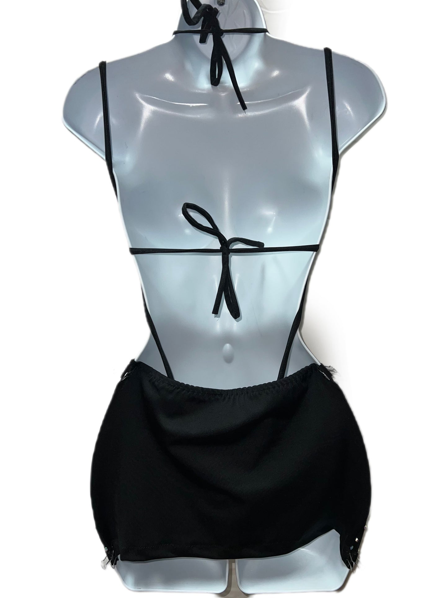 BLACK SLINGSHOT WITH SKIRT