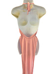 BABY PINK GOWN WITH SLITS