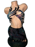 MESH TWO PIECE SKIRT SET