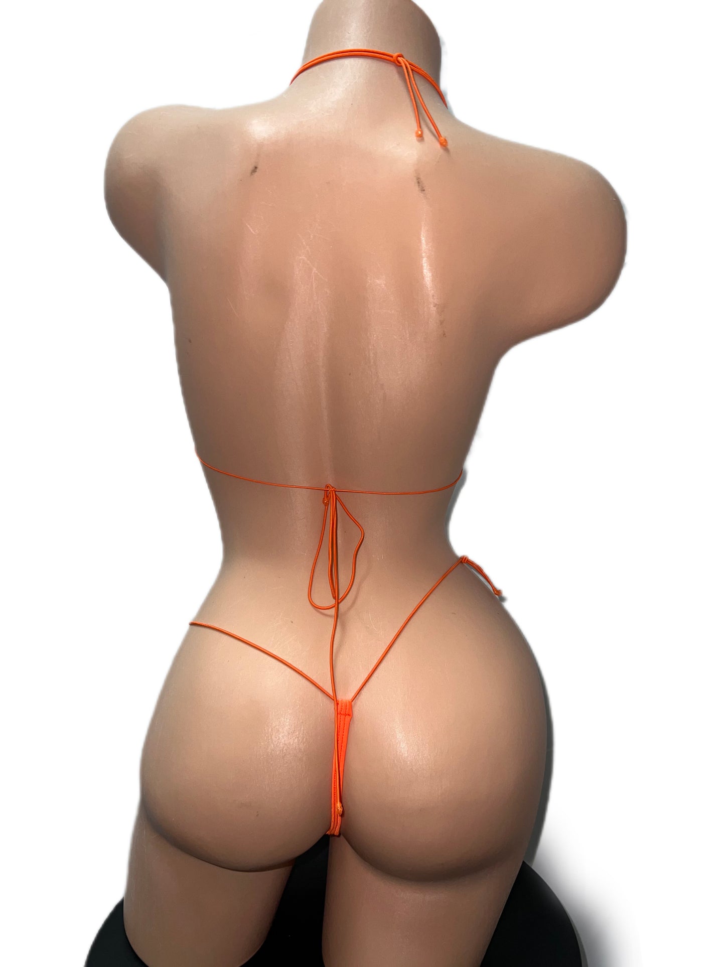 ORANGE MICRO-KINI, LIGHT STONES
