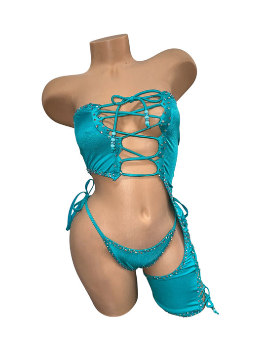 ONE LEG BODYSUIT TWO PIECE
