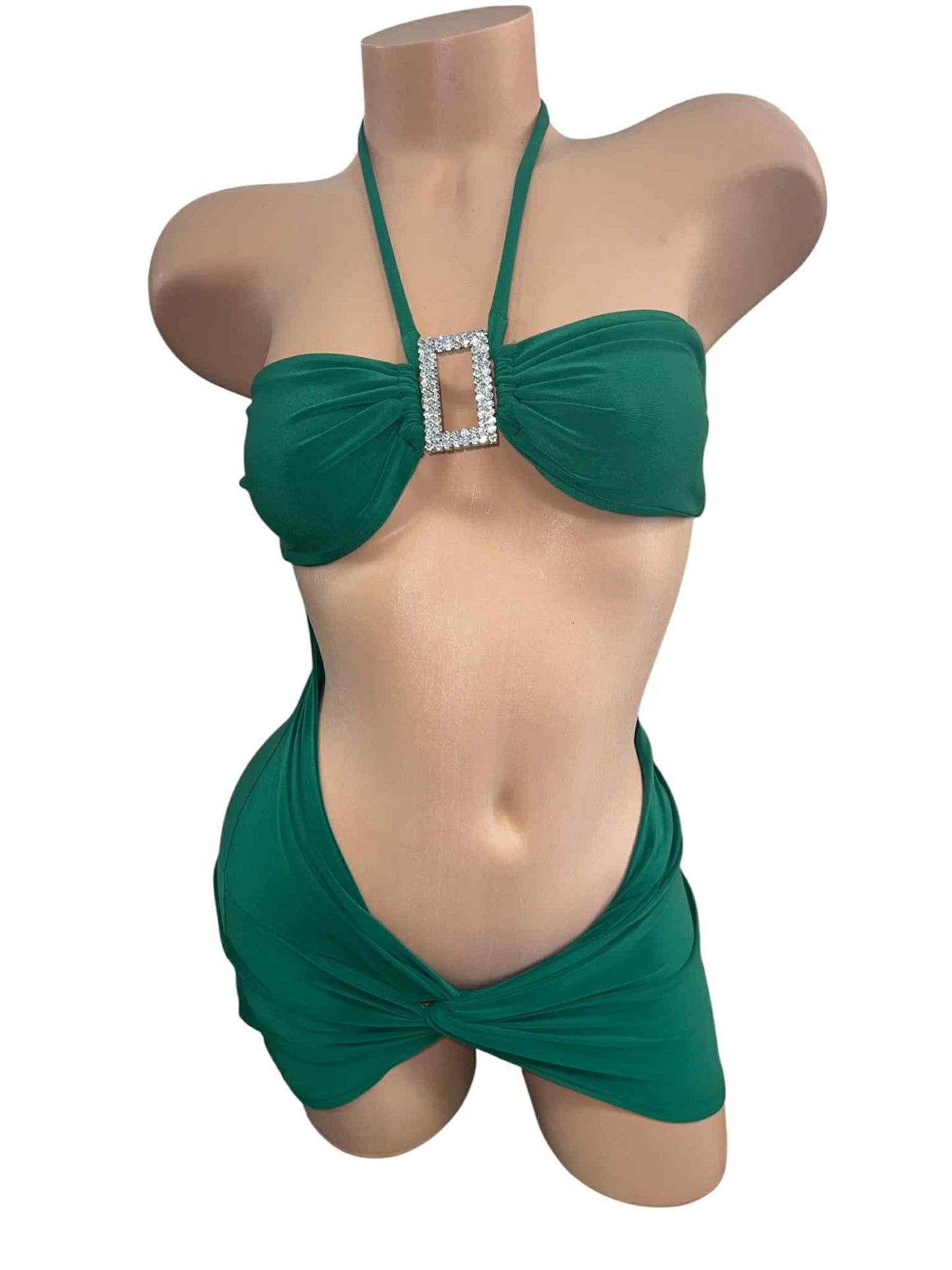 GREEN SHORT DRESS