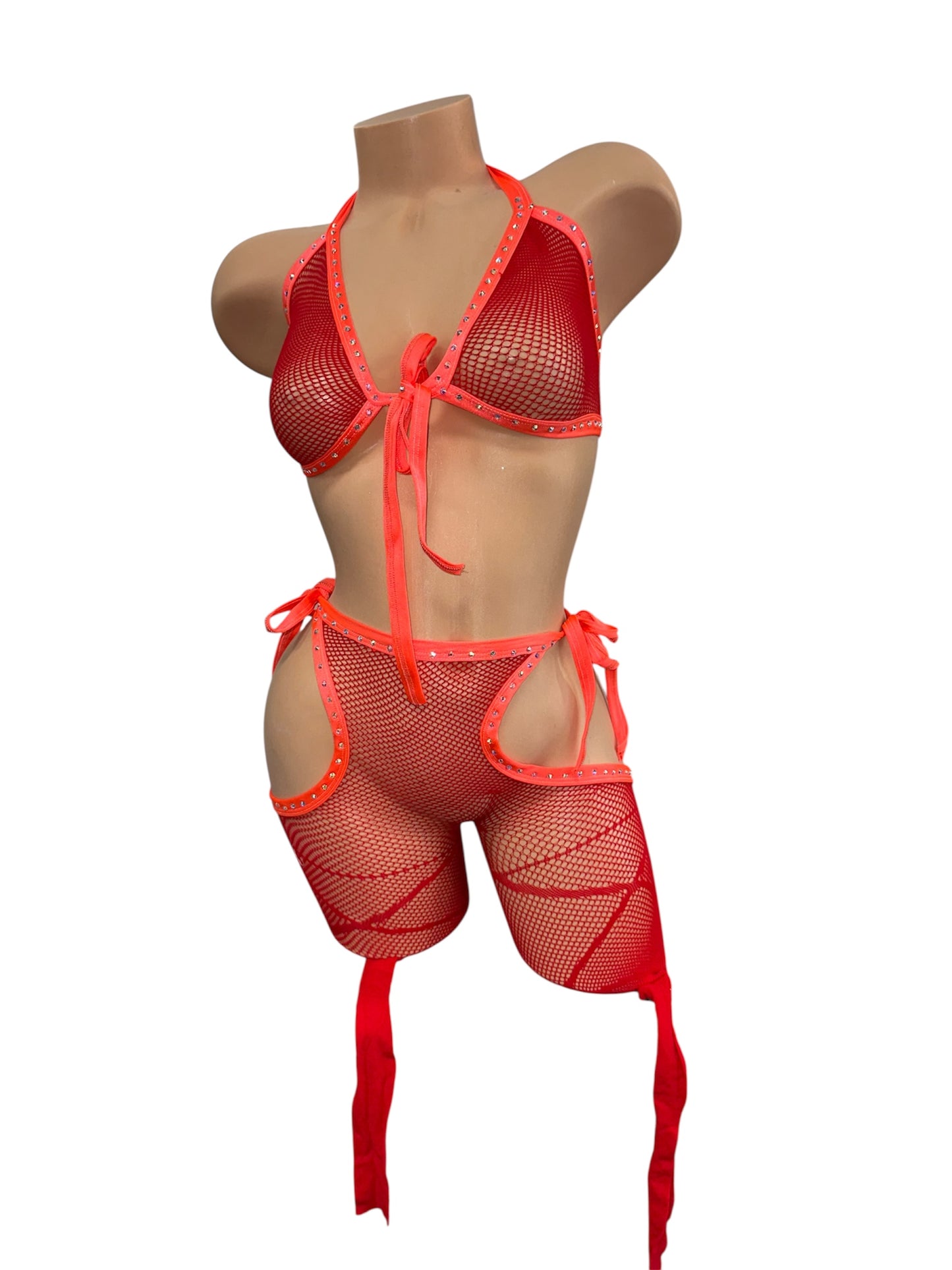 ORANGE TIE OUTFIT