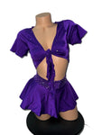 PURPLE SKIRT SET