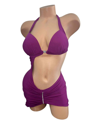 PURPLE SHORT DRESS