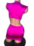 HOT PINK SKIRT SET