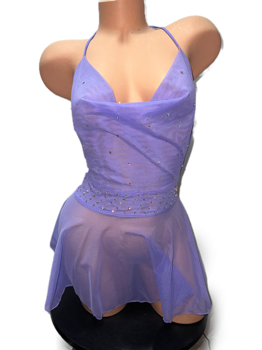 LAVENDER MESH DRESS