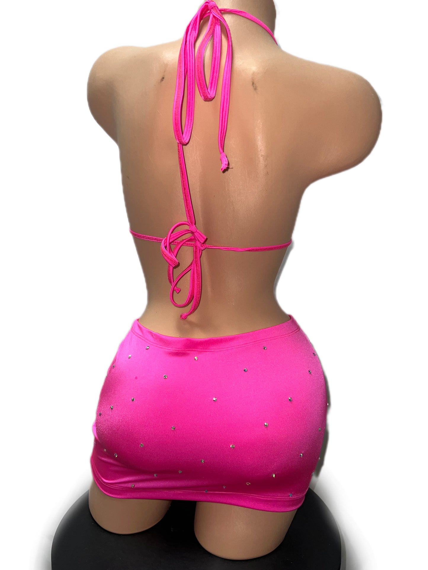 HOT PINK SKIRT SET