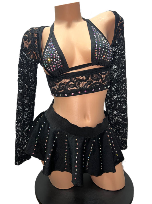 BLACK THREE PIECE SET