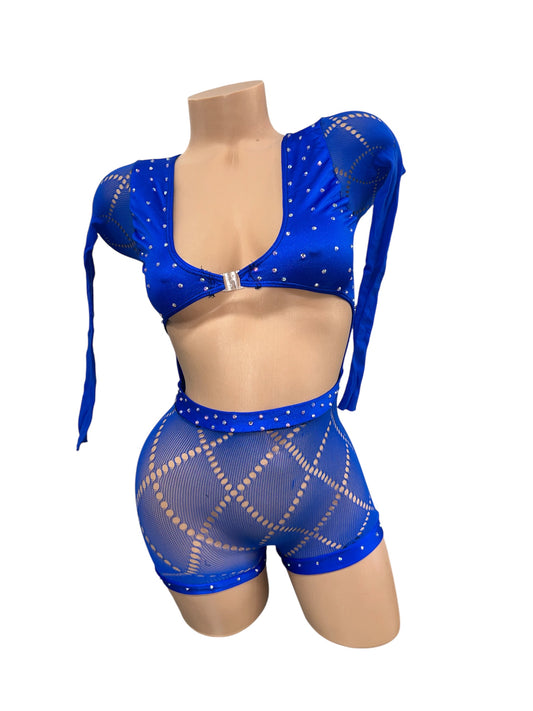 BLUE ONE PIECE OUTFIT