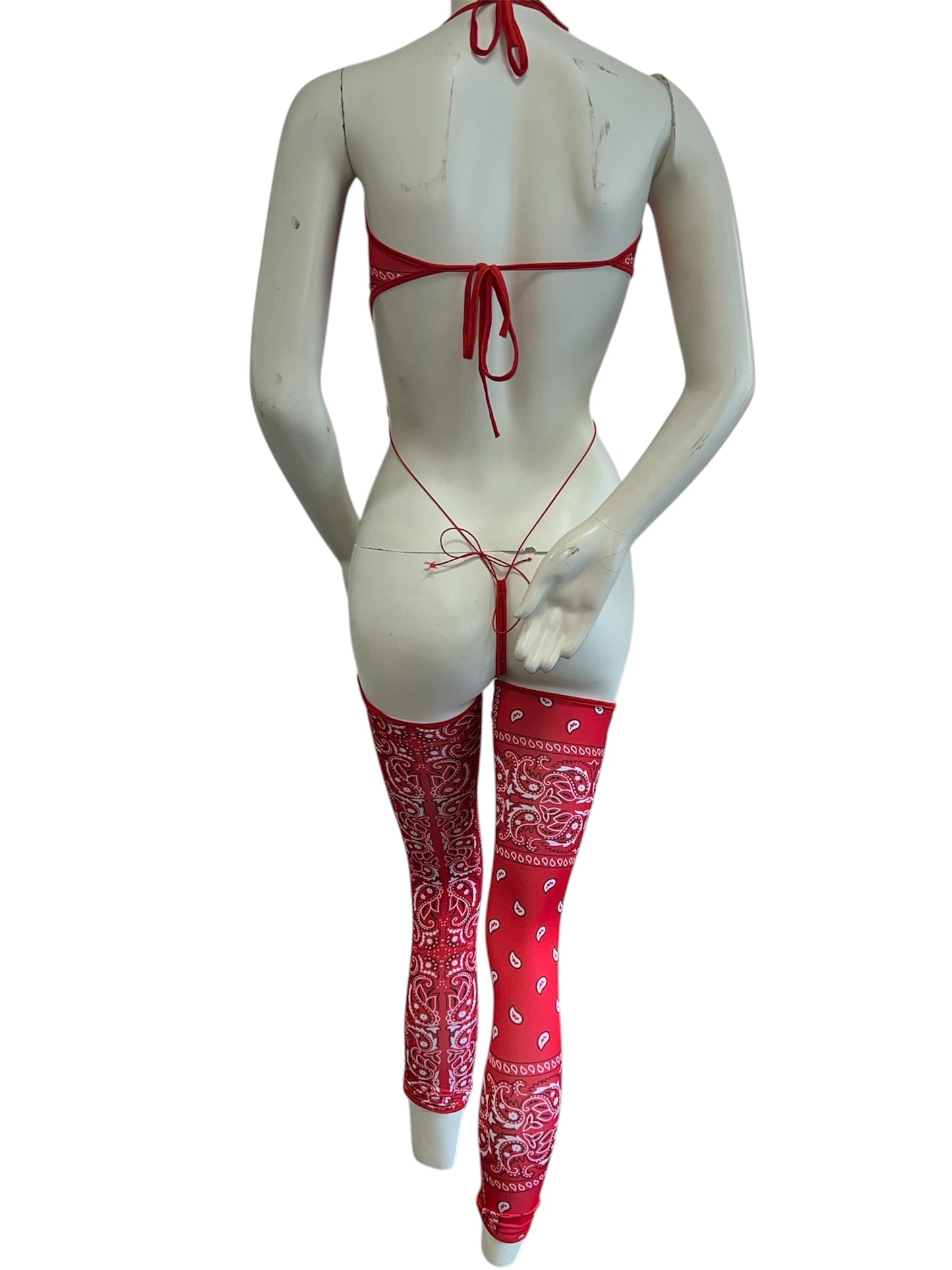BODYSUIT WITH LEG WRAPS