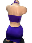 PURPLE SKIRT SET