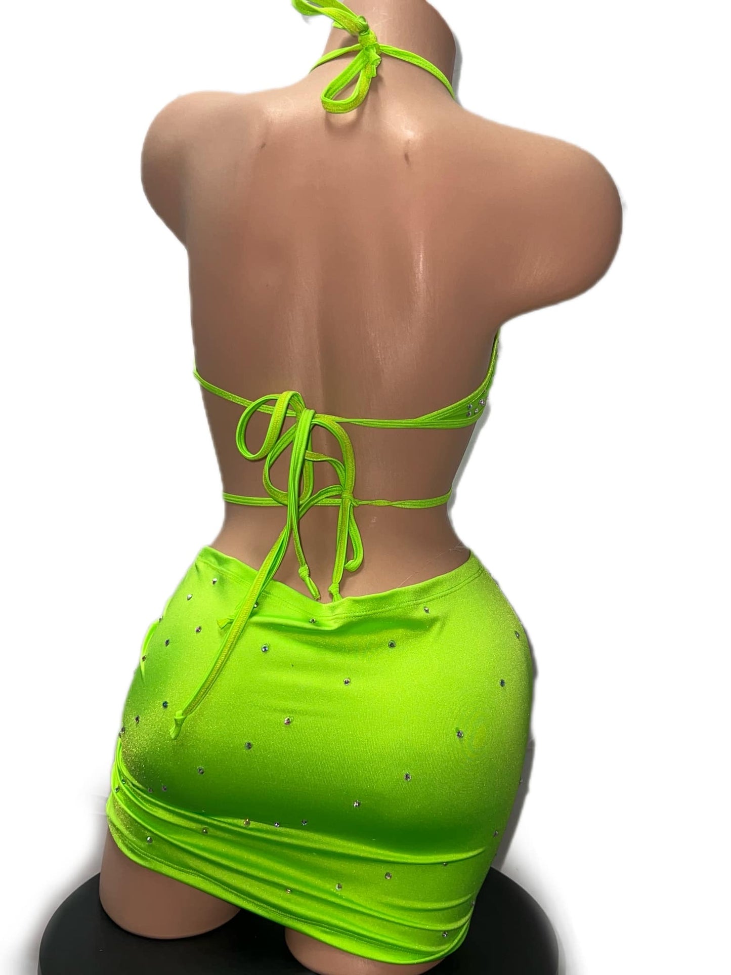 NEON GREEN THREE PIECE SET