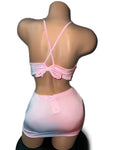 BABY PINK SKIRT SET