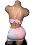 BABY PINK SKIRT SET