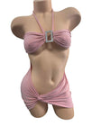 BABY PINK SHORT DRESS