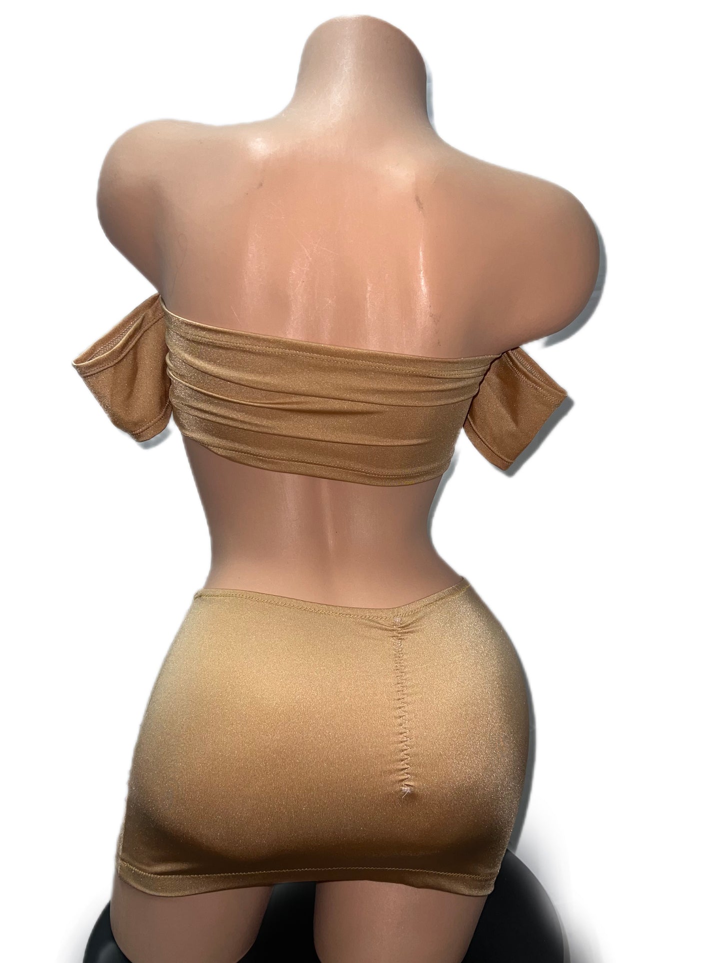 NUDE SKIRT SET