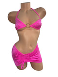 HOT PINK SKIRT SET