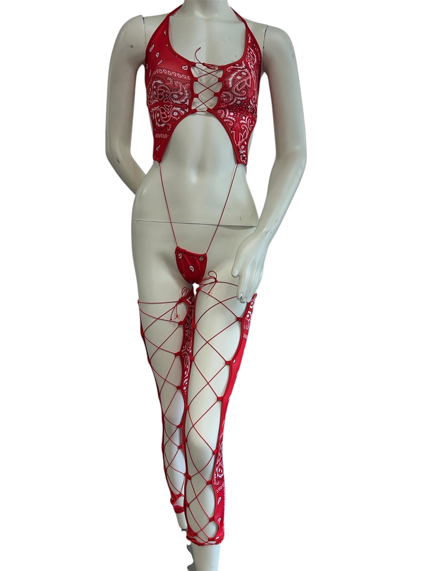 BODYSUIT WITH LEG WRAPS