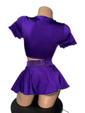 PURPLE SKIRT SET