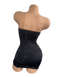 RHINESTONE TUBE DRESS