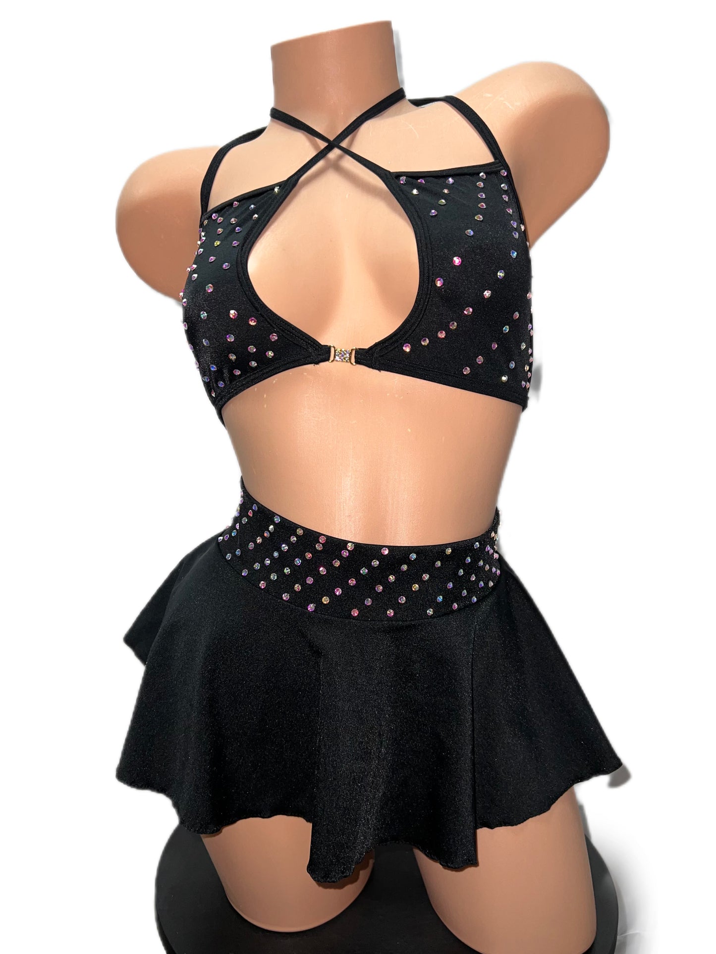BLACK SKIRT SET