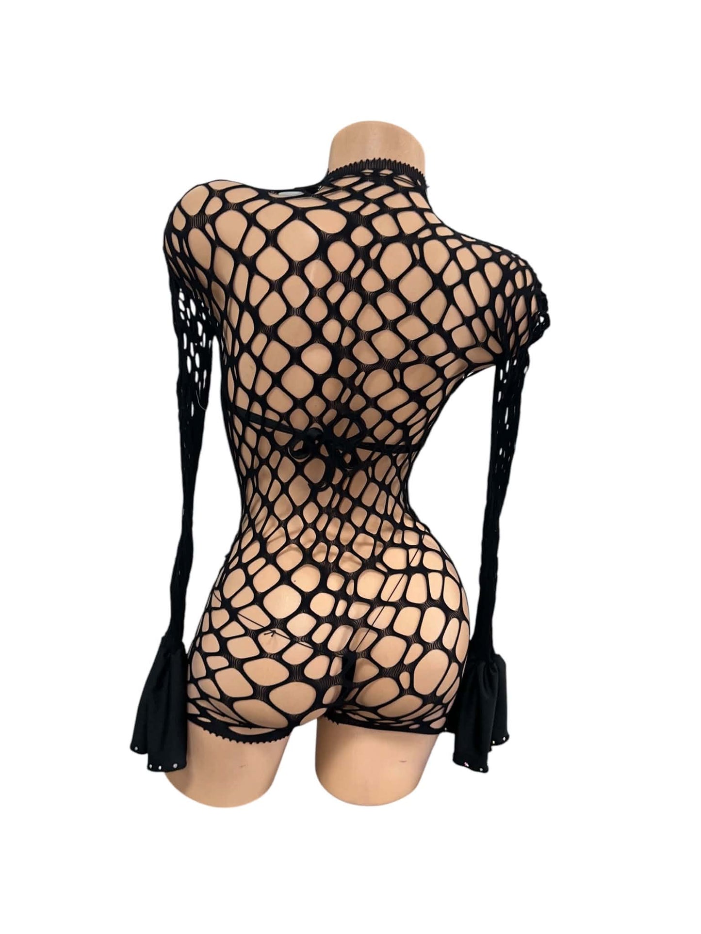 BLACK 3PC NET OUTFIT