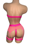 HOT PINK THREE PIECE OUTFIT