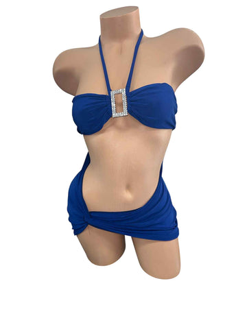 BLUE SHORT DRESS