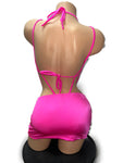 HOT PINK SLING SHOT WITH SKIRT