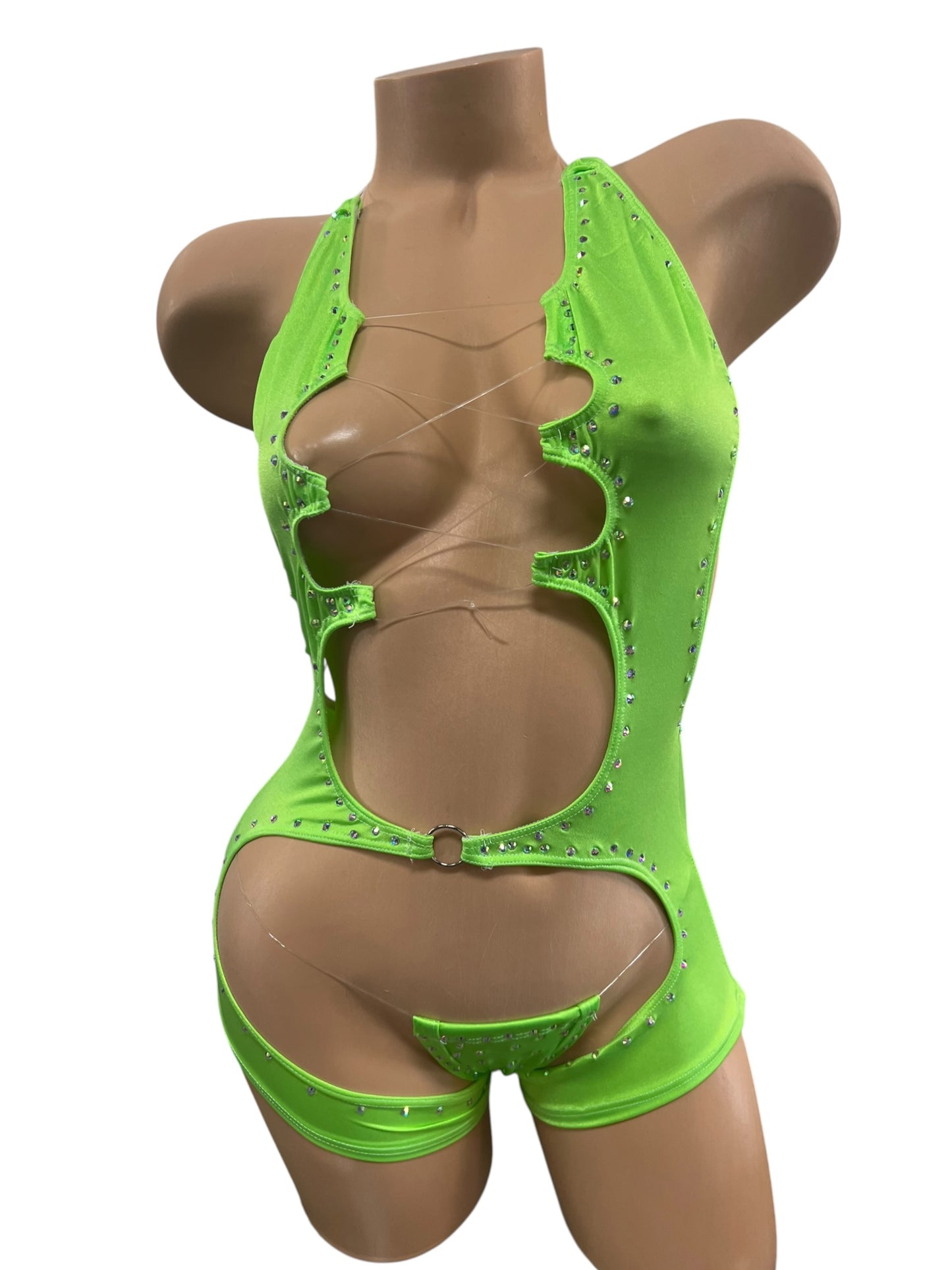 NEON GREEN TWO PIECE CHAP