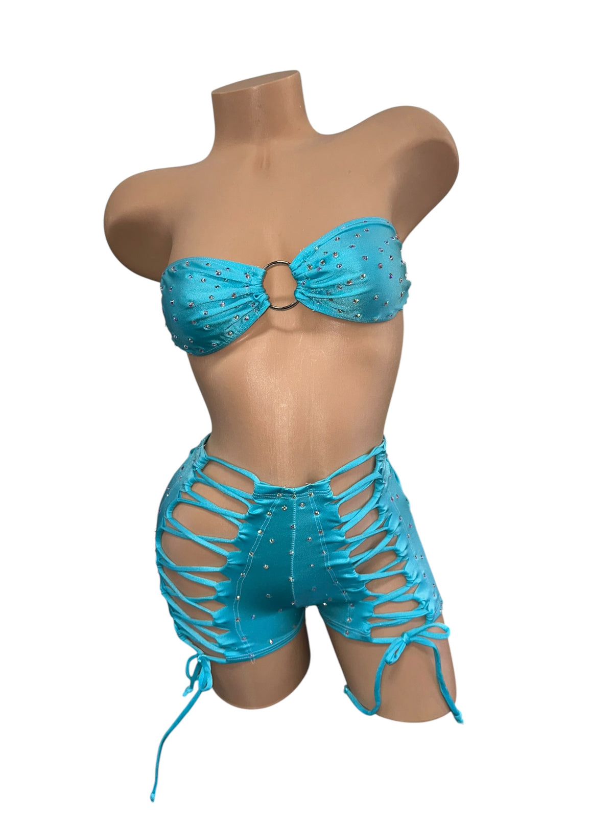 Blue Shorts Set