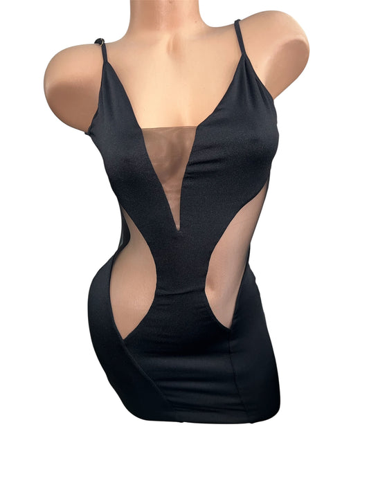 BLACK CUT OUT DRESS