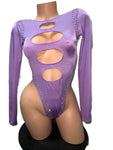 LAVENDER CUT-OUT BODYSUIT