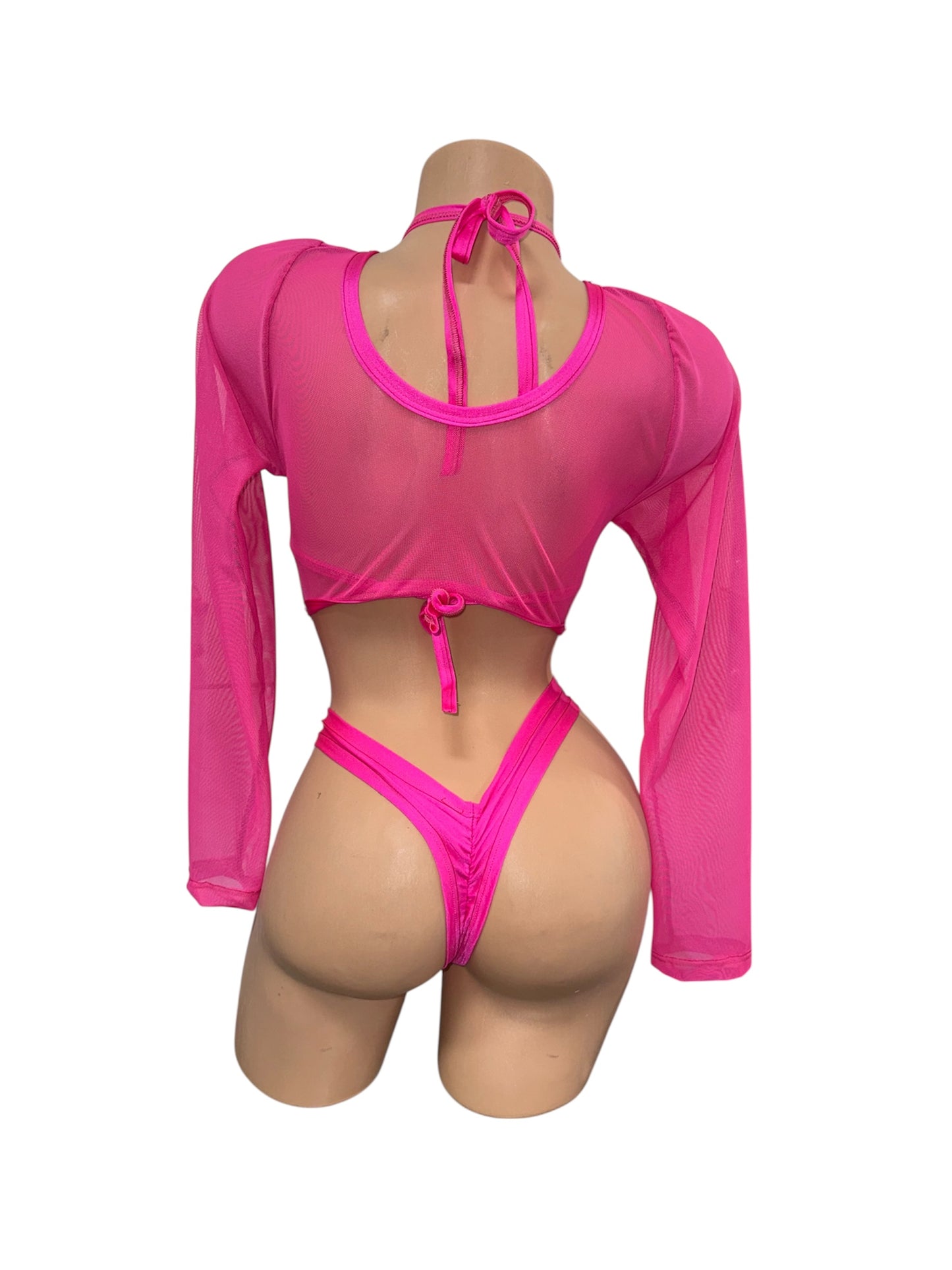 HOT PINK THREE PIECE OUTFIT