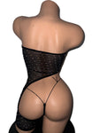 BLACK MESH OUTFIT TWO PIECE