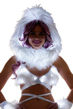 FF430 - Faux fur Light-Up Infinity Hood