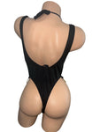 BRA SET WITH BLACK BODYSUIT