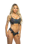 JR191 - Reflective Lace-Up Top