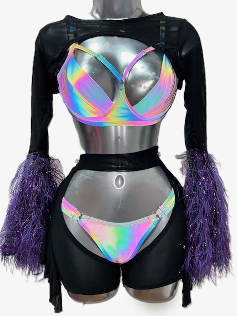 FOUR PIECE REFLECTIVE SET