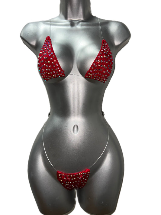 RED MICRO TWO PIECE