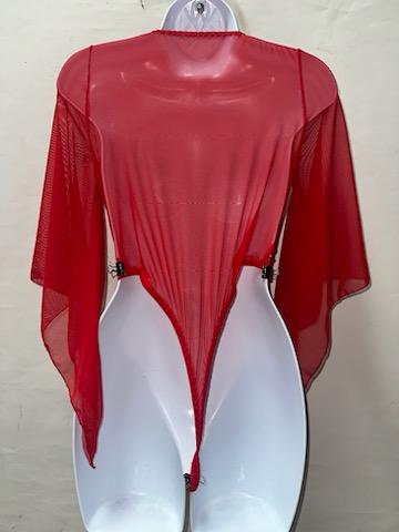 RED ONE PIECE BODYSUIT