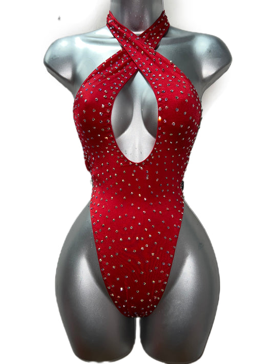 RED BODYSUIT