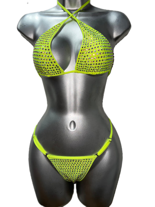 NEON YELLOW TWO PIECE