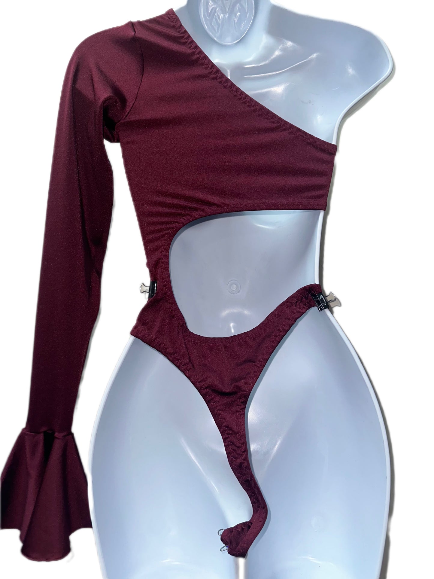 GARNET ONE SHOULDER BODY SUIT